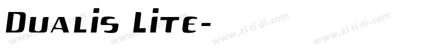 Dualis Lite字体转换